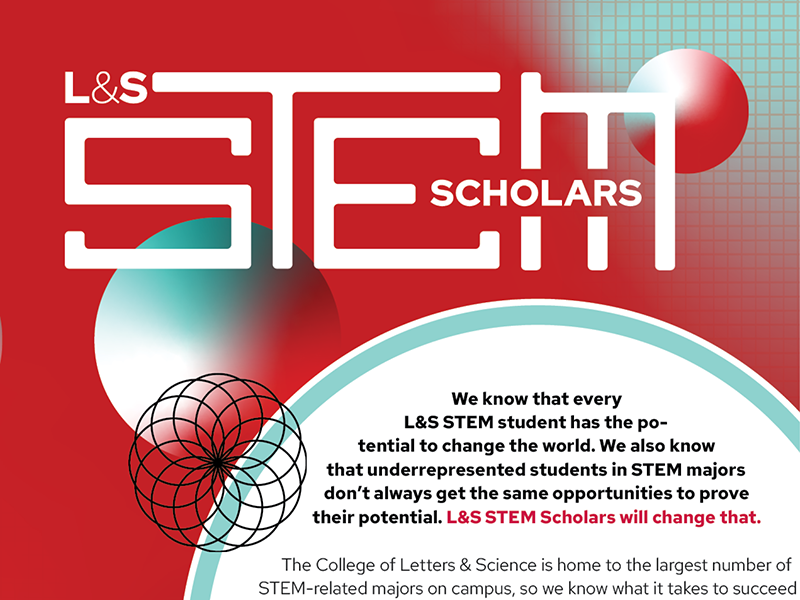 Graphic of L&S STEM Scholars flier