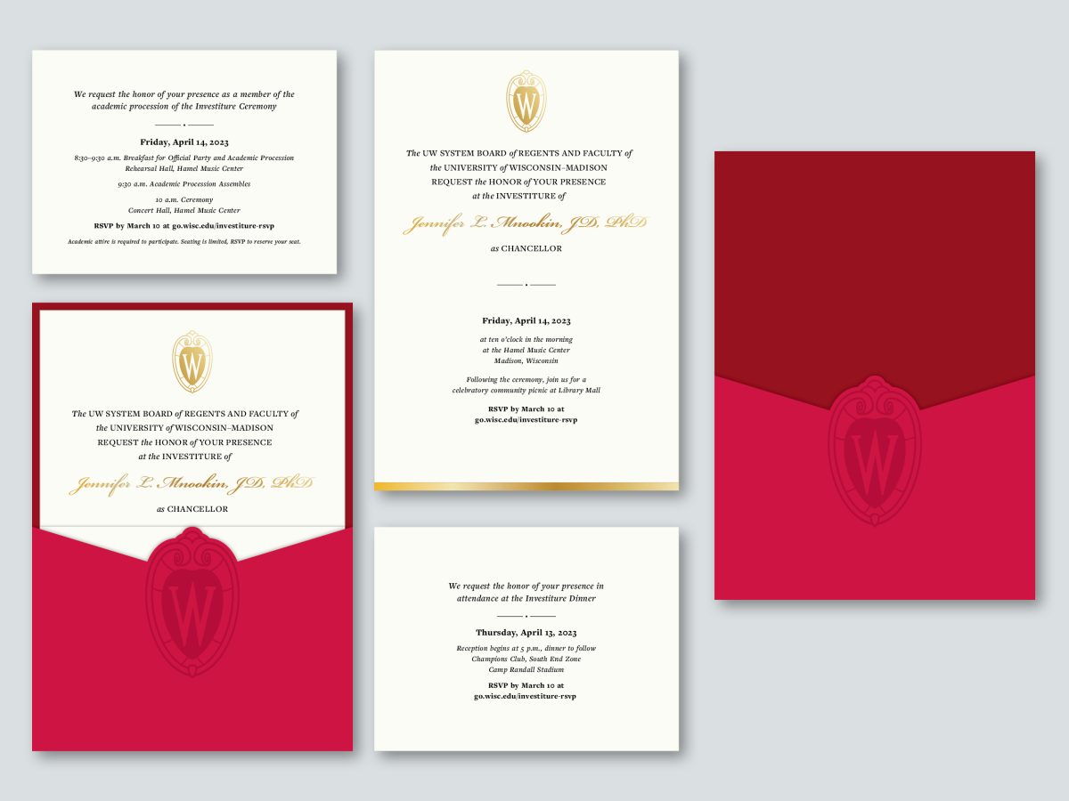 Several formal printed stationary items