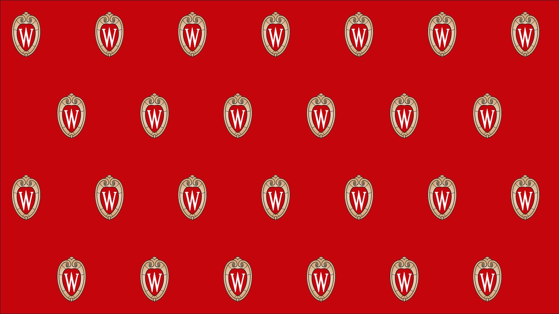 red meeting background tiled with UW crest