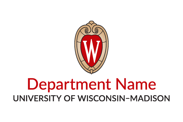 Example of a UW-Madison department logo.