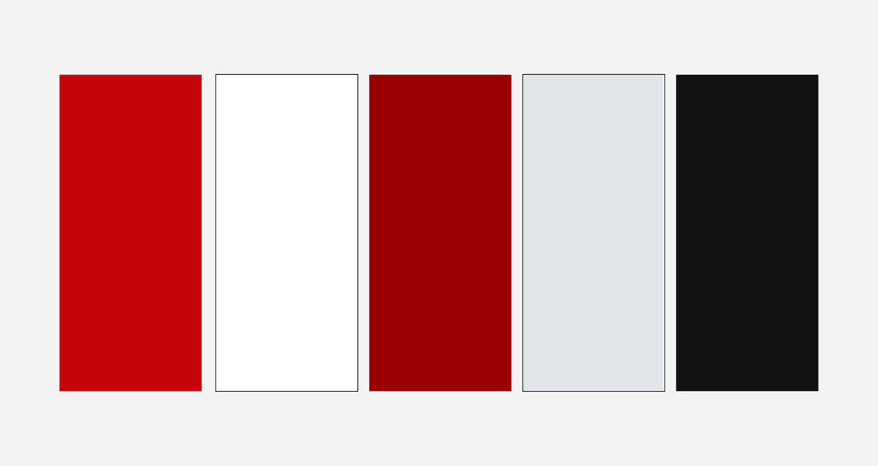 UW brand color palette swatches.