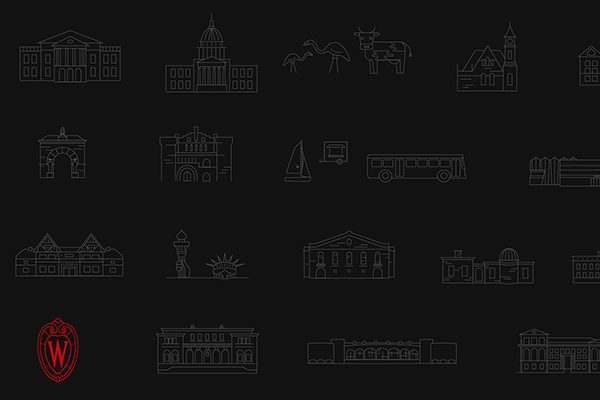 black meeting background with UW crest