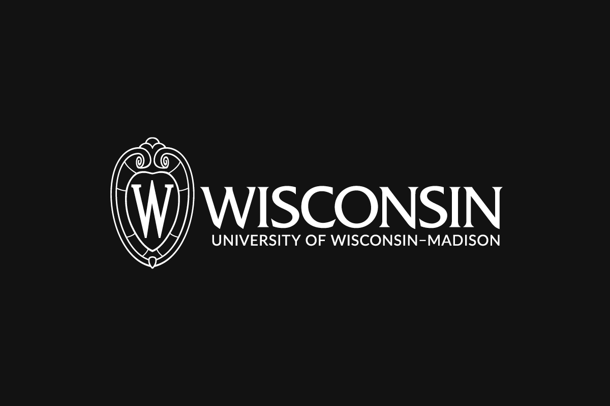 Horizontal UW–Madison one-color logo