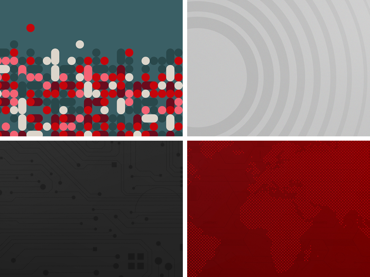 Examples of colorful, graphic backgrounds