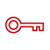 Red key icon