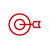 Red target with an arrow icon